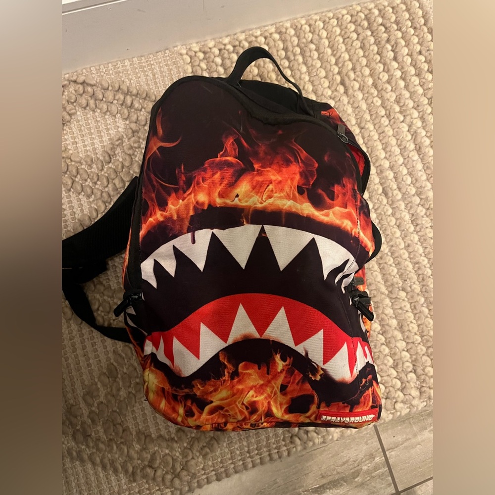 Sprayground Shark Fire Backpack